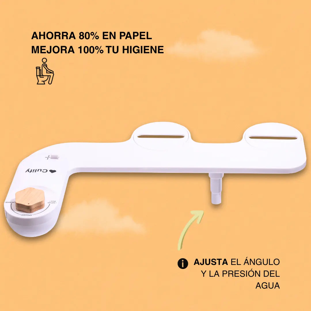 culify bidet puede ajustar el angulo y la presion de agua para mejorar la higiene intima
