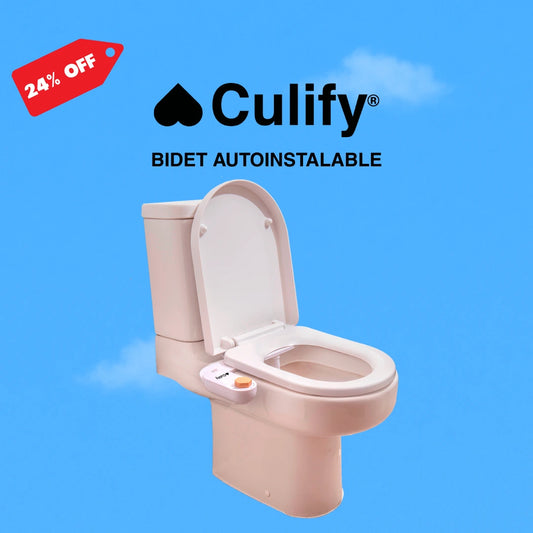 Culify Bidet autoinstalable en oferta 24% off, instalado en WC compatible con el 99% de los inodoros en Chile