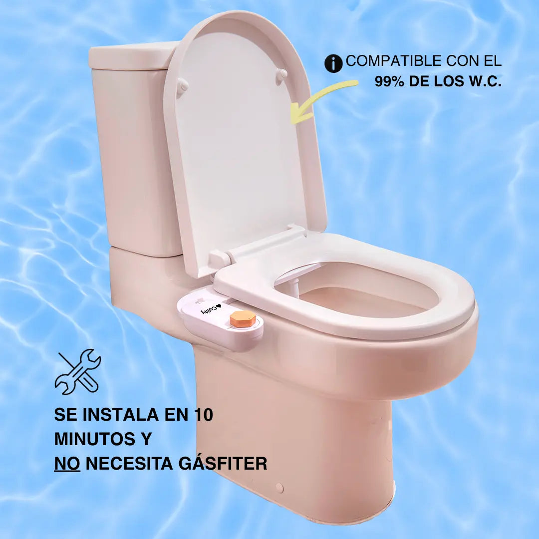 culify bidet se puede instalar en el 99% de los baños y la instalacion solo toma 10 minutos